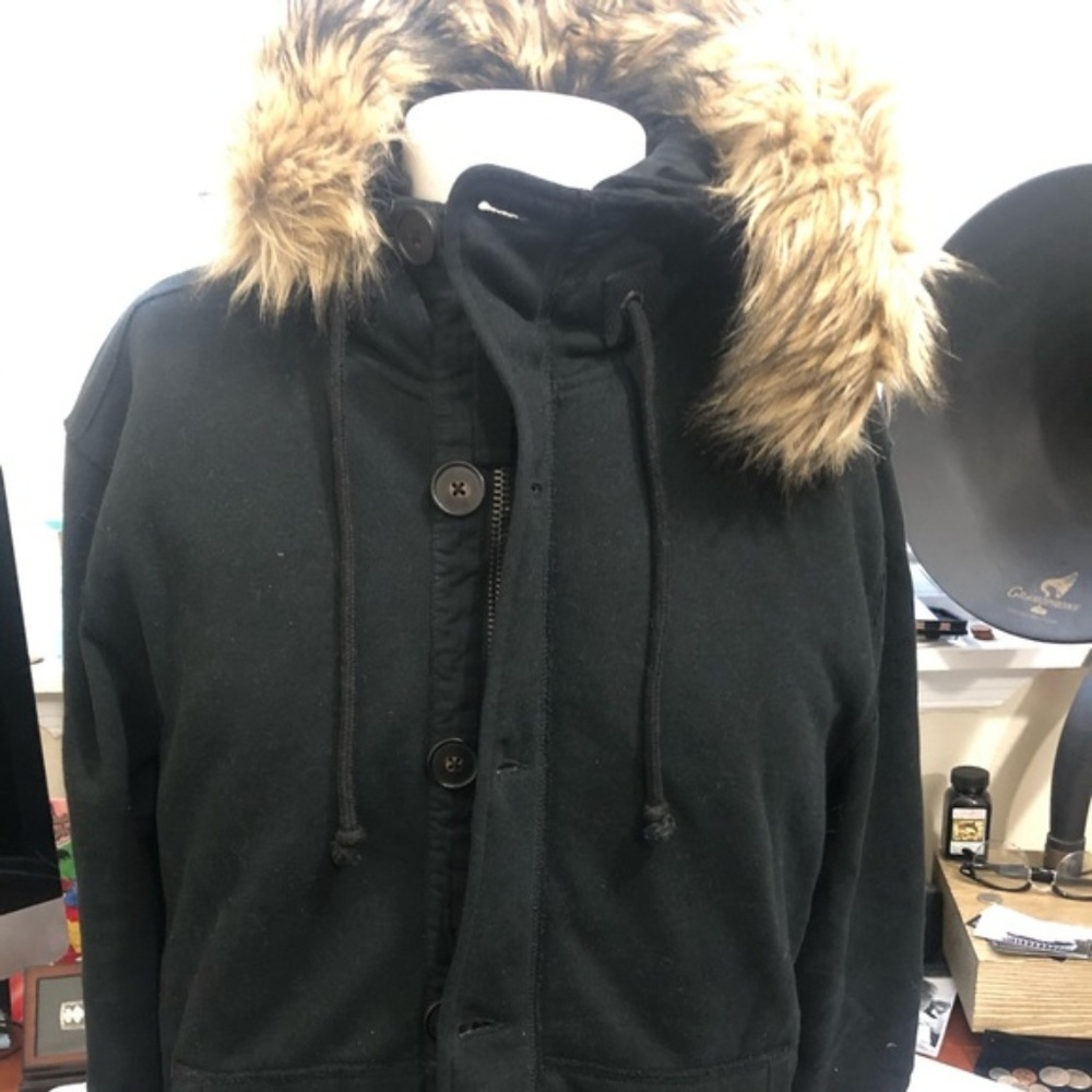 Ralph Lauren Polo Fur jacket with patches RARE